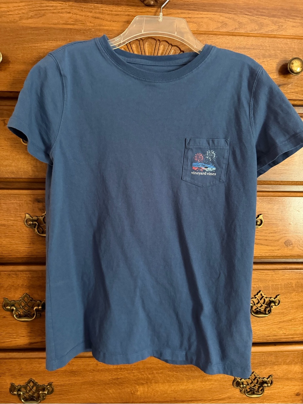 Vineyard Vines Navy Tee with White Whale Logo